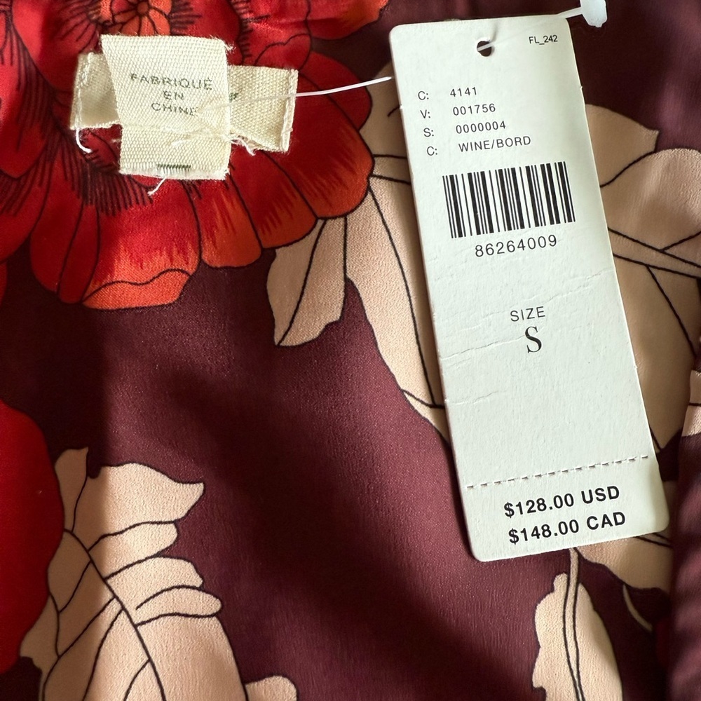 Anthropology Tiny Moonrise Ruffled dress.  NWT SZ S - Picture 5 of 10